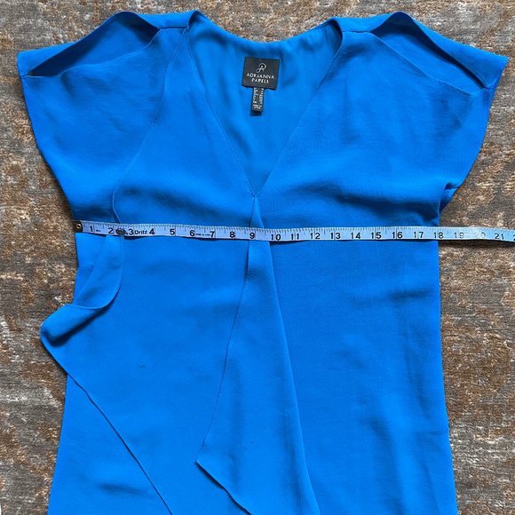Adrianna Papell Blue Midi Dress 2P - Picture 11 of 15